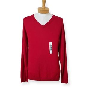 TURNBURY 2XB LONG SLEEVE V-NECK SWEATER WOOL NWT